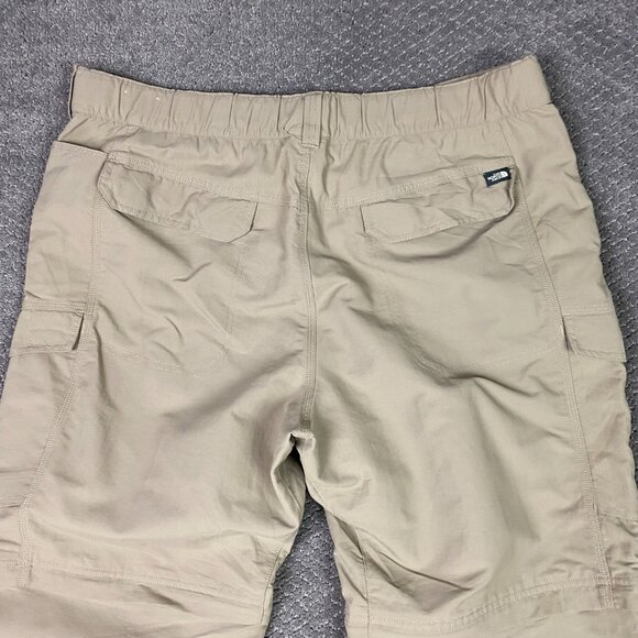 The North Face Convertible Cargo Pants Men's XL Khaki Hiking Outdoor Belt Belted - Picture 6 of 16